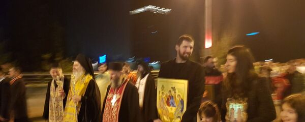 Košarkaš Barselone Nikola Mirotić na litiji u Podgorici - Sputnik Srbija