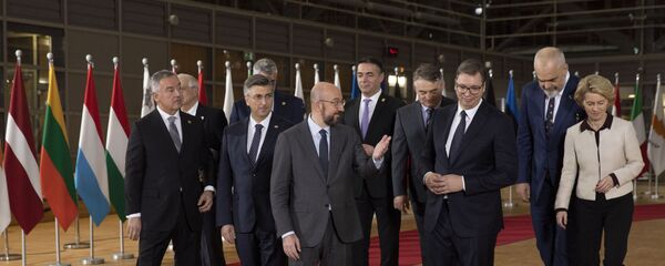 Aleksandar Vučić sa čelnicima EU i liderima Balkana u Briselu - Sputnik Srbija