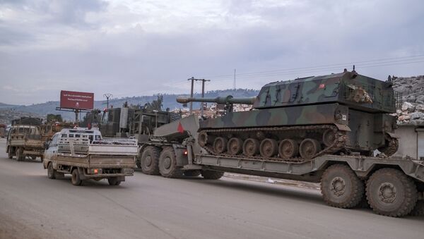 Конвој турских војних возила у Идлибу - Sputnik Србија