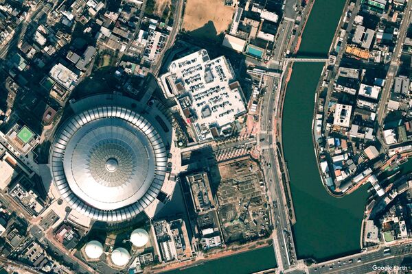 Поглед на Осаку из космоса, Јапан - Sputnik Србија