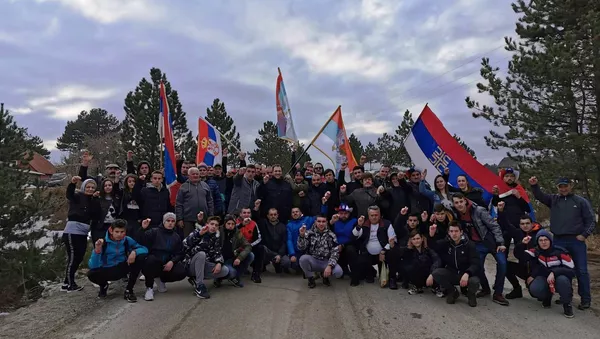 Пљевљаци чекају ходочаснике из Београда, на граничном прелазу Јабука - Sputnik Србија