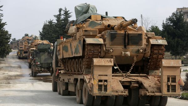 Turski vojni konvoj na putu ka sirijskoj provinciji Idlib - Sputnik Srbija