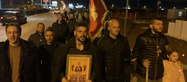 Ходочасници улазе у Подгорицу - Sputnik Србија