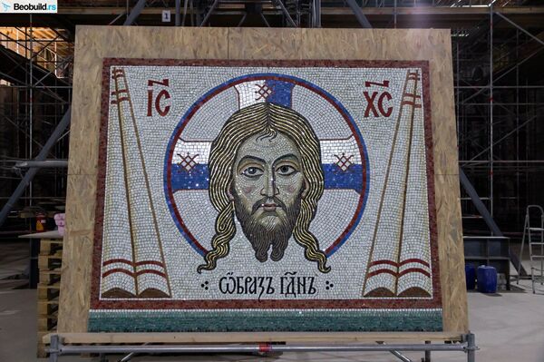 Ekskluzivne fotografije Hrama Svetog Save: Mozaik od 15.000 kvadrata na kom radi 300 umetnika - Sputnik Srbija