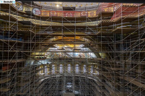 Ekskluzivne fotografije Hrama Svetog Save: Mozaik od 15.000 kvadrata na kom radi 300 umetnika - Sputnik Srbija