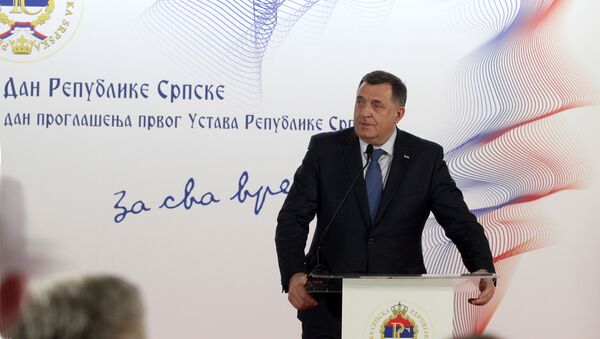 Milorad Dodik na svečanom prijemnu u Beogradu povodom Dana Republike Srpske - Sputnik Srbija