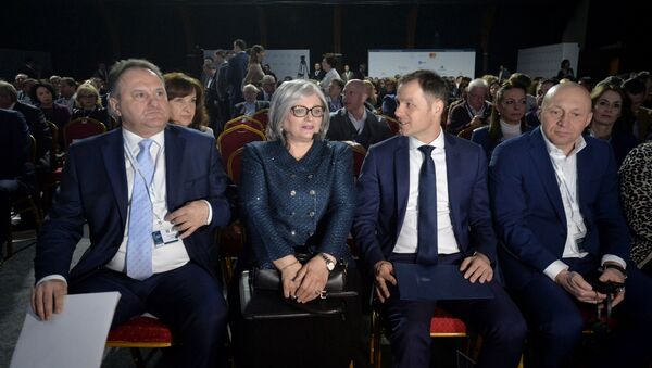 Гувернерка НБС Јоргованка Табаковић и министар финансија Синиша Мали на Копаоник бизнис форуму - Sputnik Србија