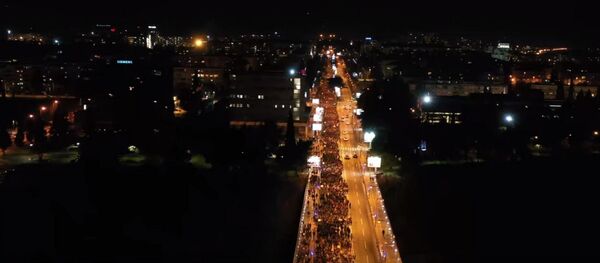 Litija u Podgorici snimljena iz drona - Sputnik Srbija