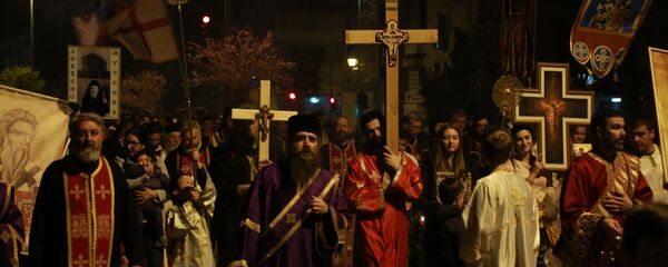 Литија у Подгрици - Sputnik Србија