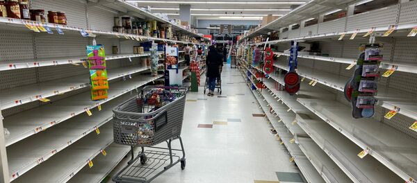 Празне полице у продавници у Вашингтону - Sputnik Србија