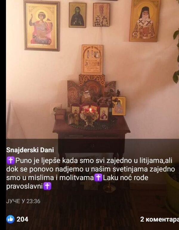 Svaka kuća crkva: Narod u Crnoj Gori smislio originalan način da održi duh litija /foto, video/ - Sputnik Srbija