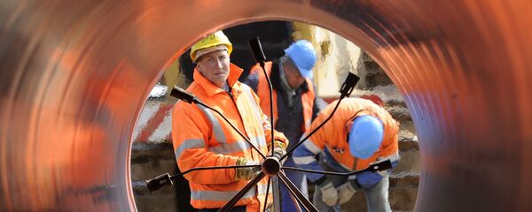 Zavarivanje cevi na gasovodu u Nemačkoj - Sputnik Srbija