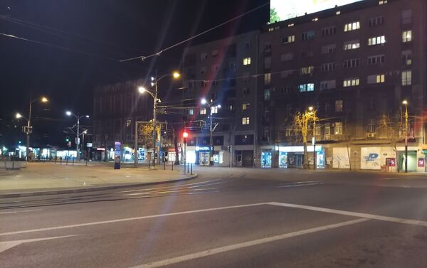 Полицијски час у центру Београда - Sputnik Србија