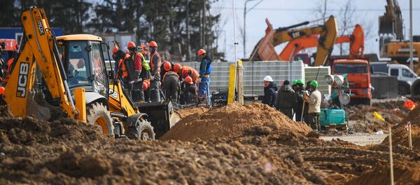 Градилиште новог инфективог центра у Москви - Sputnik Србија