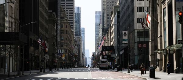 Prazna Peta avenija u Njujorku zbog pandemije virusa korona - Sputnik Srbija