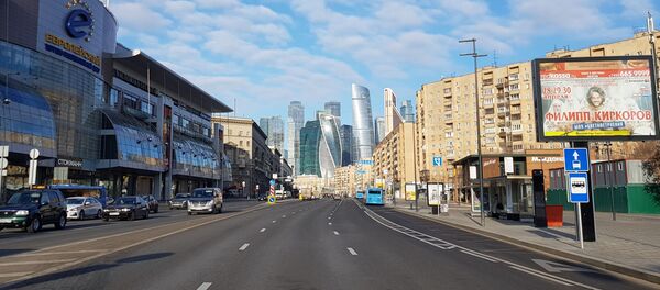 Улице Москве у време пандемије вируса корона - Sputnik Србија