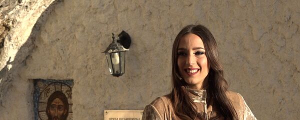 Danica Crnogorčević na snimanju - Sputnik Srbija