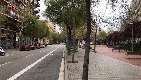 Prazne ulice Barselone u vanredno stanje - Sputnik Srbija
