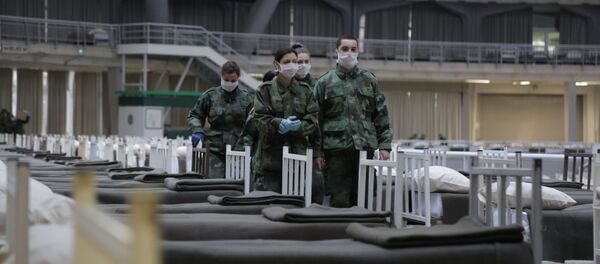 Vojnici na Beogradskom sajmu. - Sputnik Srbija