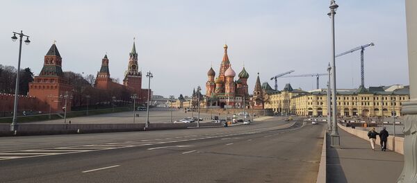 Празна улица Москве - Sputnik Србија