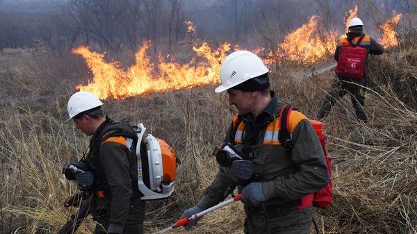 Ватрогасци гас пожар - Sputnik Србија