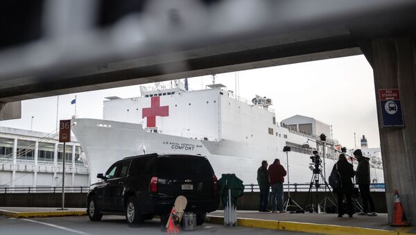 „Плутајућа болница“ стигла у пристаниште у Њујорк - Sputnik Србија