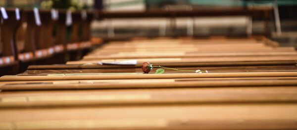 Kovčezi sa pokojnicima u crkvi blizu Bergama - Sputnik Srbija