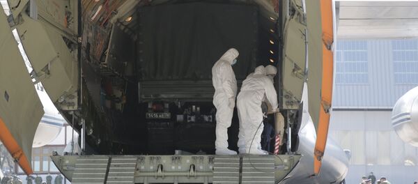 Pomoć iz Rusije stigla na aerodrom u Batajnici - Sputnik Srbija