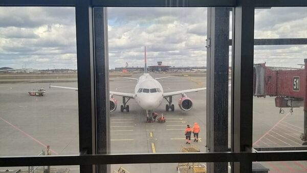 Авион на аеродрому у Москви - Sputnik Србија