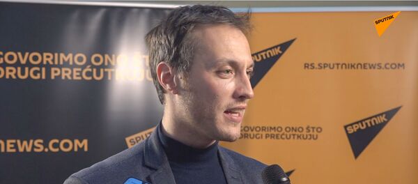 Marko Milačić na petom rođendanu Sputnjika Marko Milačić na petom rođendanu Sputnjika - Sputnik Srbija