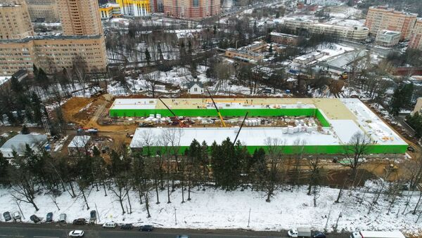 Gradnja infektivog centra u Odincovu, Moskovska oblast - Sputnik Srbija