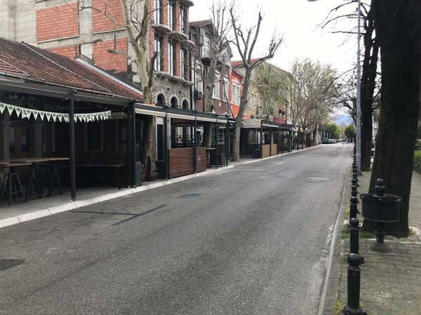 Podgorica pusta za vrijeme zabrane kretanja /foto/ - Sputnik Srbija