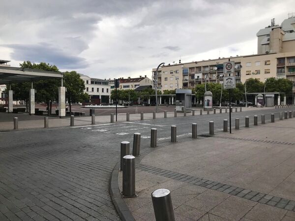 Podgorica pusta za vrijeme zabrane kretanja /foto/ - Sputnik Srbija