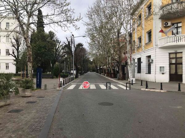 Podgorica pusta za vrijeme zabrane kretanja /foto/ - Sputnik Srbija