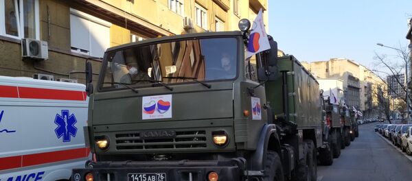 Ruski vojni stručnjaci krenuli u borbu protiv korona virusa u Srbiji Ruski vojni stručnjaci krenuli u borbu protiv korona virusa u Srbiji - Sputnik Srbija