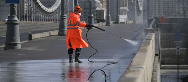 Дезинфекција улица у Москви - Sputnik Србија