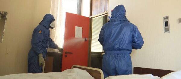 Ruski stručnjaci dezinfikovali VMA - Sputnik Srbija