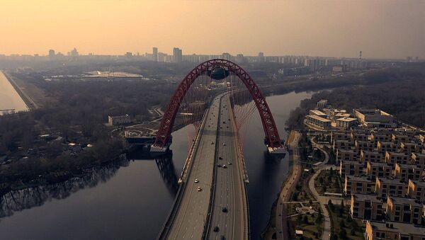 Москва за време карантина снимљена из дрона - Sputnik Србија