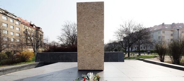 Место где се у Прагу налазио споменик совјетском маршалу Ивану Коњеву - Sputnik Србија