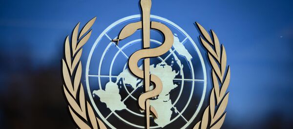 Logo Svetske zdravstvene organizacije ispred sedišta u Ženevi - Sputnik Srbija