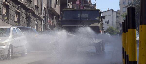 Zajednički timovi srpske i ruske vojske dezinfikovali domove zdravlja u Beogradu - Sputnik Srbija