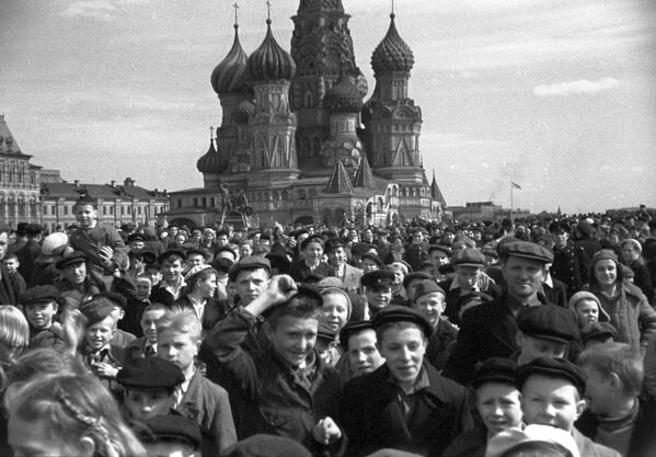 Dan pobede: Ovako je Moskva dočekala vest o konačnom porazu nacista - Sputnik Srbija