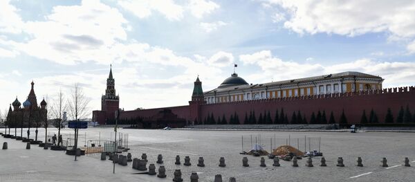 Празан Црвени трг у Москви за време карантина уведеног због епидемије вируса корона - Sputnik Србија