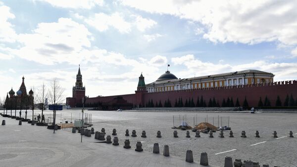 Prazan Crveni trg u Moskvi za vreme karantina uvedenog zbog epidemije virusa korona - Sputnik Srbija