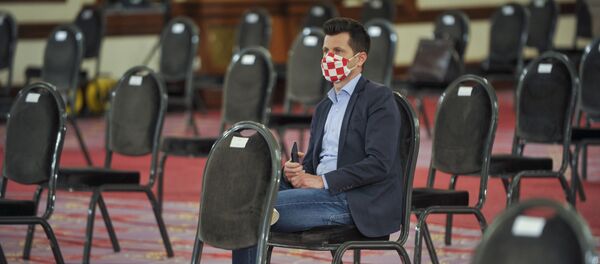 Čovek sa maskom, Hrvatska Čovek sa maskom, Hrvatska - Sputnik Srbija