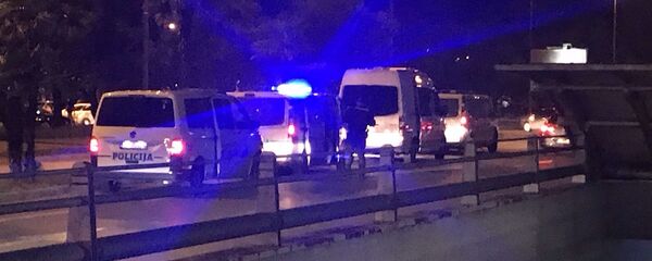 Policija ispred Hrama Hristovog spasenja Policija ispred Hrama Hristovog spasenja - Sputnik Srbija