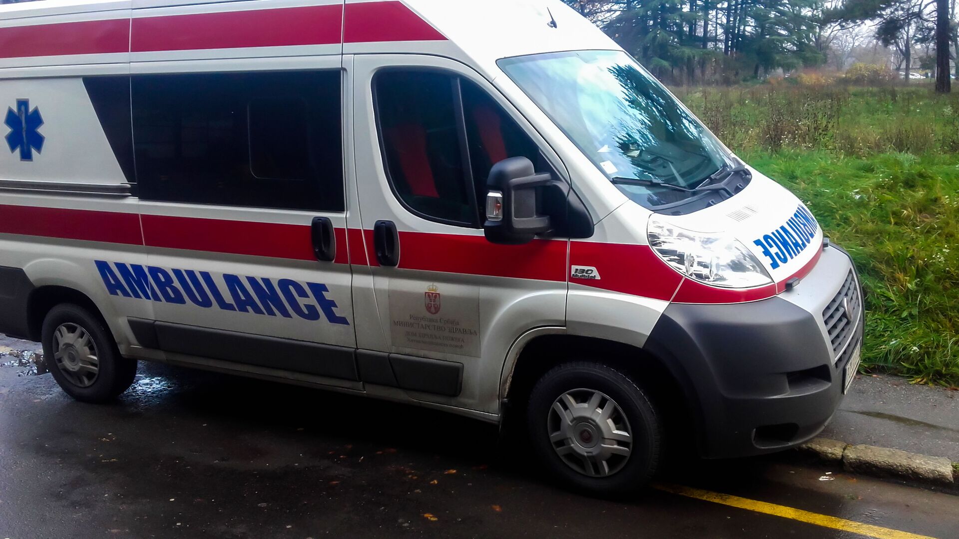 Co столкновение грузовика и автобус на дороге Панчевачко, четыре человека ранены