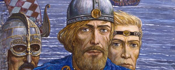 Rjurik sa braćom Truvorom i Sineusom Rjurik sa braćom Truvorom i Sineusom - Sputnik Srbija