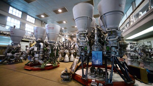 РД 171 ракетни мотор са течним погоном у радионици НПО Енергомаш у Московској области. - Sputnik Србија