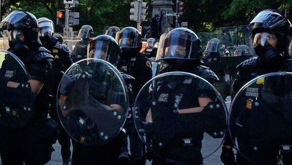 Припадници војне полиције на протесту у Вашингтону - Sputnik Србија